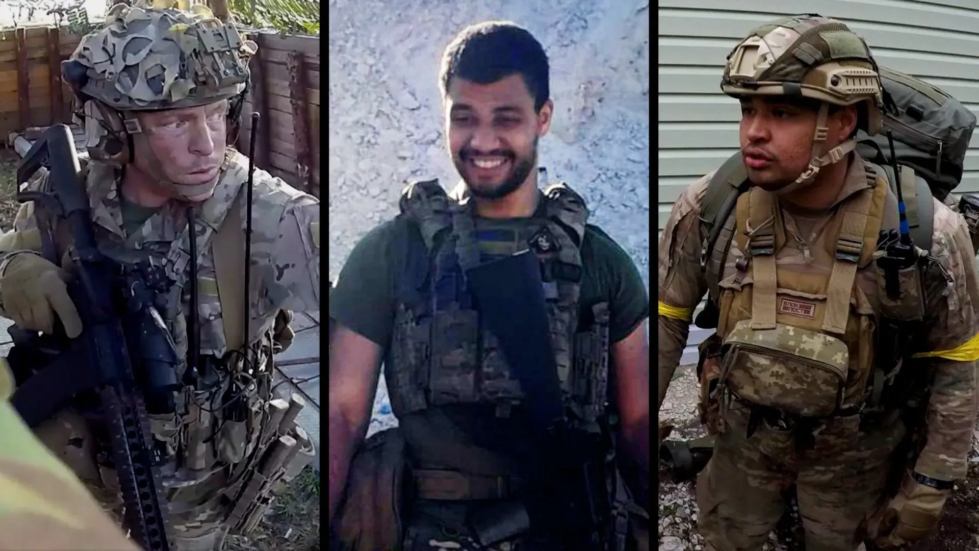 صور لثلاثة مقاتلين أمريكيين في الخطوط الأمامية بأوكرانيا، يعكسون دور المتطوعين الأجانب في الصراع المتصاعد.