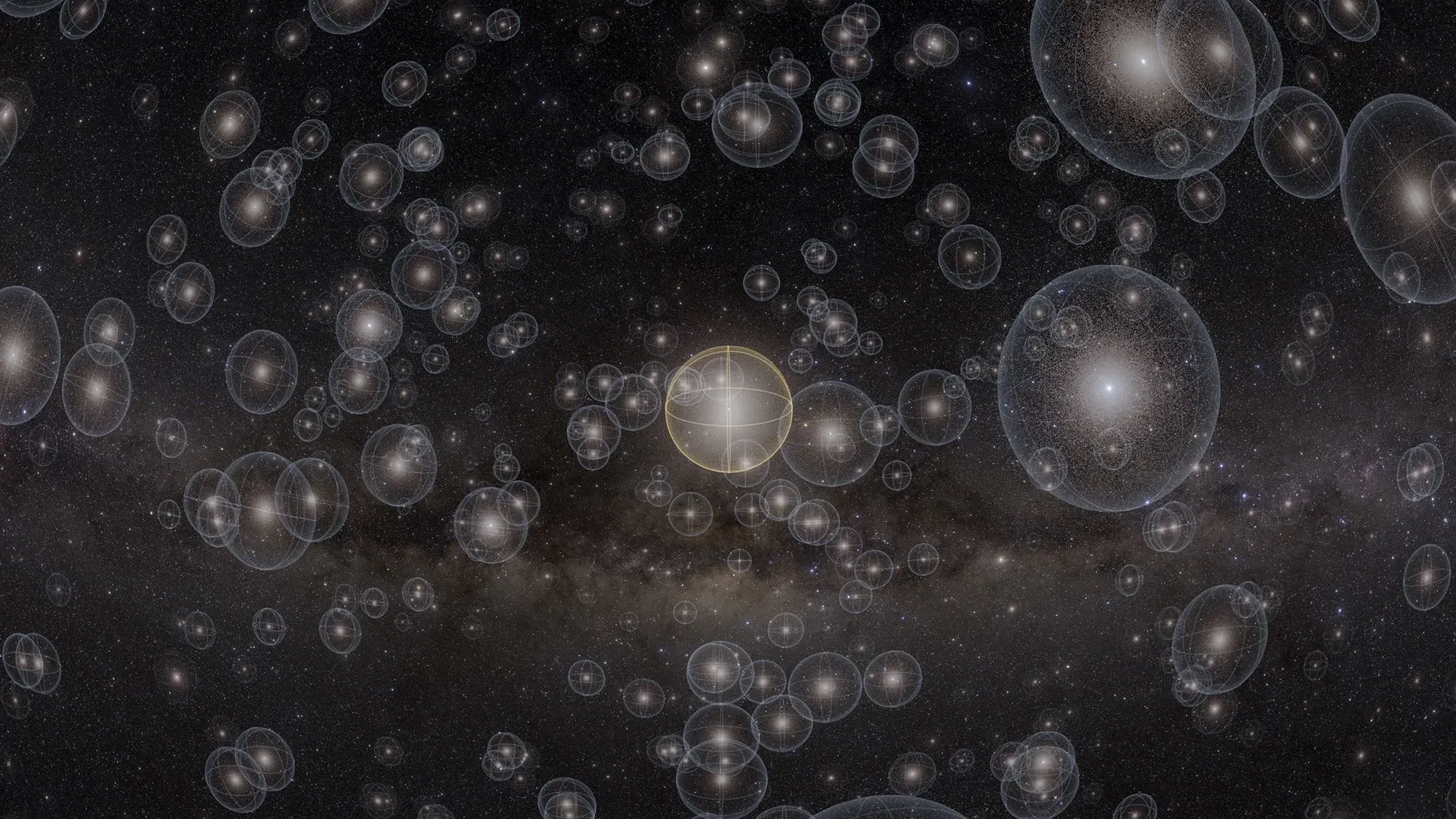 اكتشاف حلزوني داخل سحابة أورت، يظهر في مشهد فضائي يُظهر الأجرام السماوية المحيطة بالنظام الشمسي.