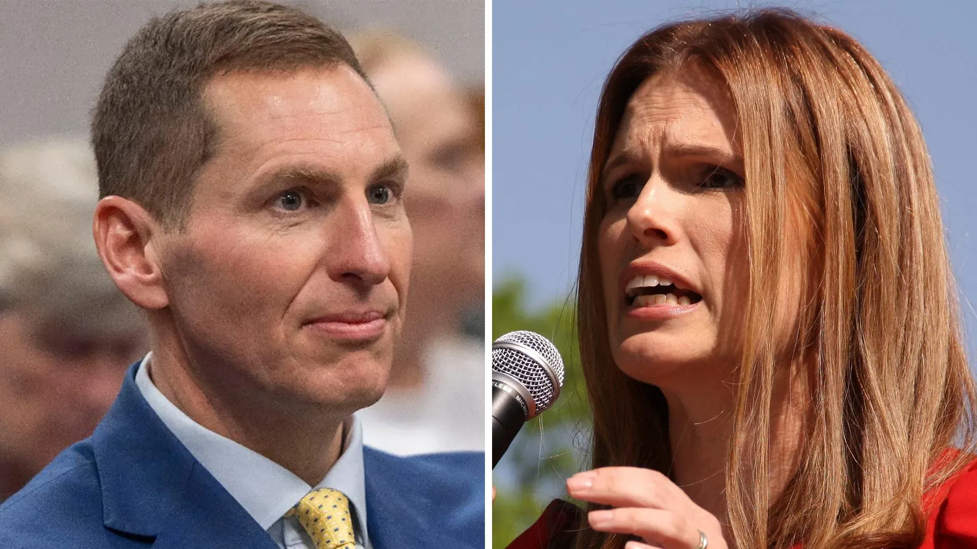 القاضي جيفرسون جريفين، الذي انسحب من الطعن في نتائج الانتخابات، يظهر في الصورة بجانب القاضية أليسون ريجز، التي احتفظت بمقعدها.