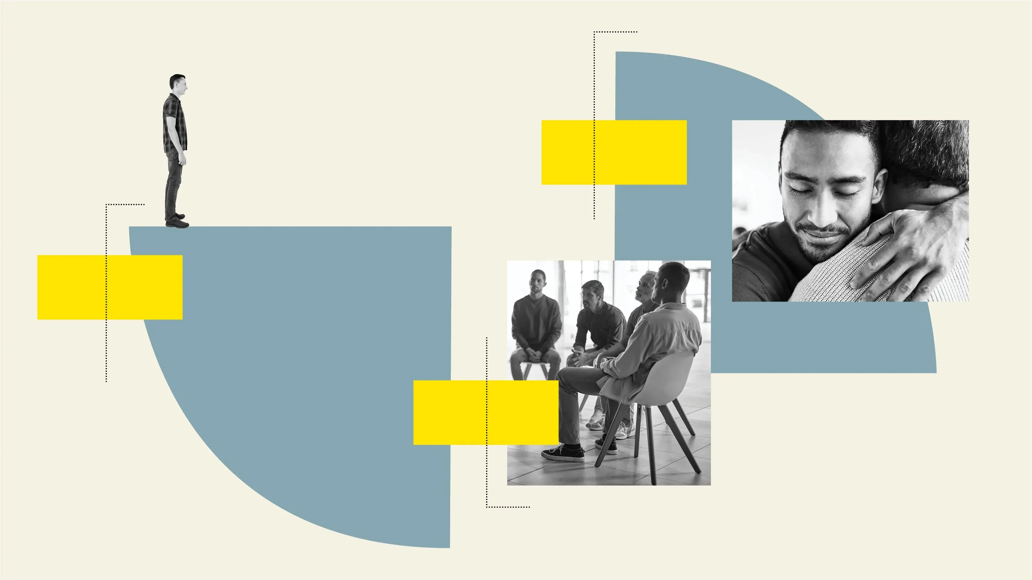 مجموعة من الرجال يجتمعون في دائرة لمناقشة مشاعرهم وتجاربهم، مع التركيز على تعزيز العلاقات والدعم العاطفي.