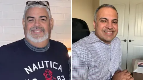 صورتان لرجلين، أحدهما ذو لحية وشعر رمادي، والآخر ذو شعر بني وقصير، يعكسان معاناة مجتمع جامعة ولاية فلوريدا بعد حادث إطلاق النار.