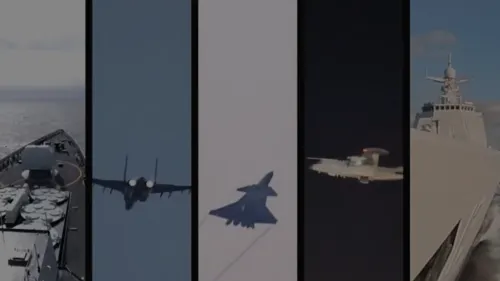 شعار شبكة CNN مع عبارة "أخبار عاجلة"، يعكس تغطية الأحداث العسكرية الصينية حول تايوان وتوترات المنطقة.