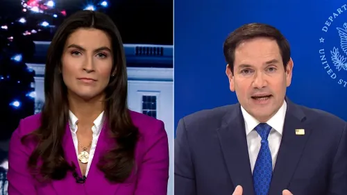 وزير الخارجية الأمريكي ماركو روبيو يتحدث في مقابلة مع كيتلان كولينز، مع التركيز على الوضع الأوكراني ودعوة زيلينسكي للاعتذار.