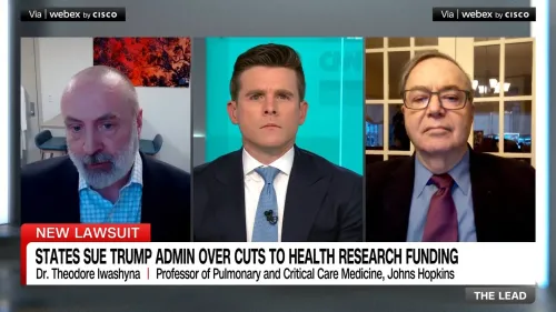 خبراء في الطب يتحدثون عن دعاوى قضائية ضد إدارة ترامب بسبب تخفيضات التمويل للأبحاث الصحية، مع التركيز على التأثيرات القانونية والاجتماعية.