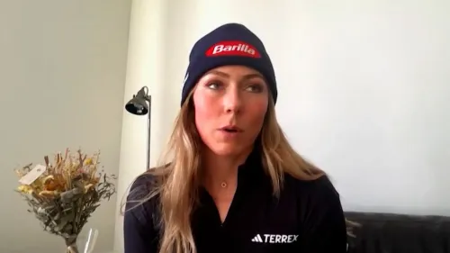 ميكايلا شيفرين تتحدث عن تحدياتها الذهنية والبدنية بعد فوزها التاريخي رقم 100 في كأس العالم للتزلج في إيطاليا.