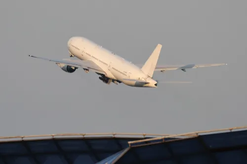 طائرة تابعة لشركة "نوردويند" الروسية تقلع من مطار شيريميتيفو في موسكو، في إطار بدء رحلات جوية منتظمة إلى بيونغ يانغ.