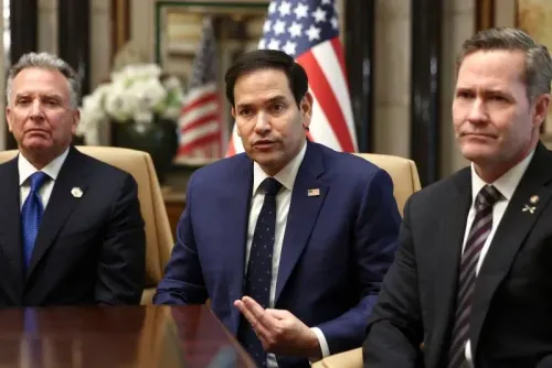 اجتماع لعدد من المسؤولين الأمريكيين، بينهم ماركو روبيو، لمناقشة جهود إنهاء الحرب في أوكرانيا، مع العلميات العسكرية الروسية.