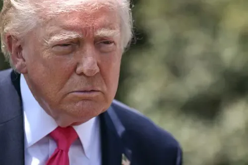 تصريح للرئيس الأمريكي دونالد ترامب حول استيلاء البحرية الأمريكية على السفينة الإيرانية Touska بعد محاولة اختراق الحصار قرب مضيق هرمز.