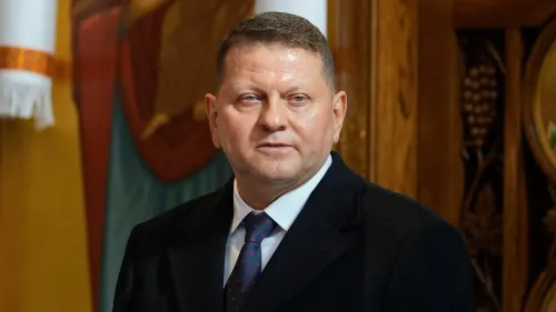 فاليري زالوجني، السفير الأوكراني في المملكة المتحدة، يتحدث في ندوة عن تأثير السياسات الأمريكية على النظام العالمي وأمن أوكرانيا.