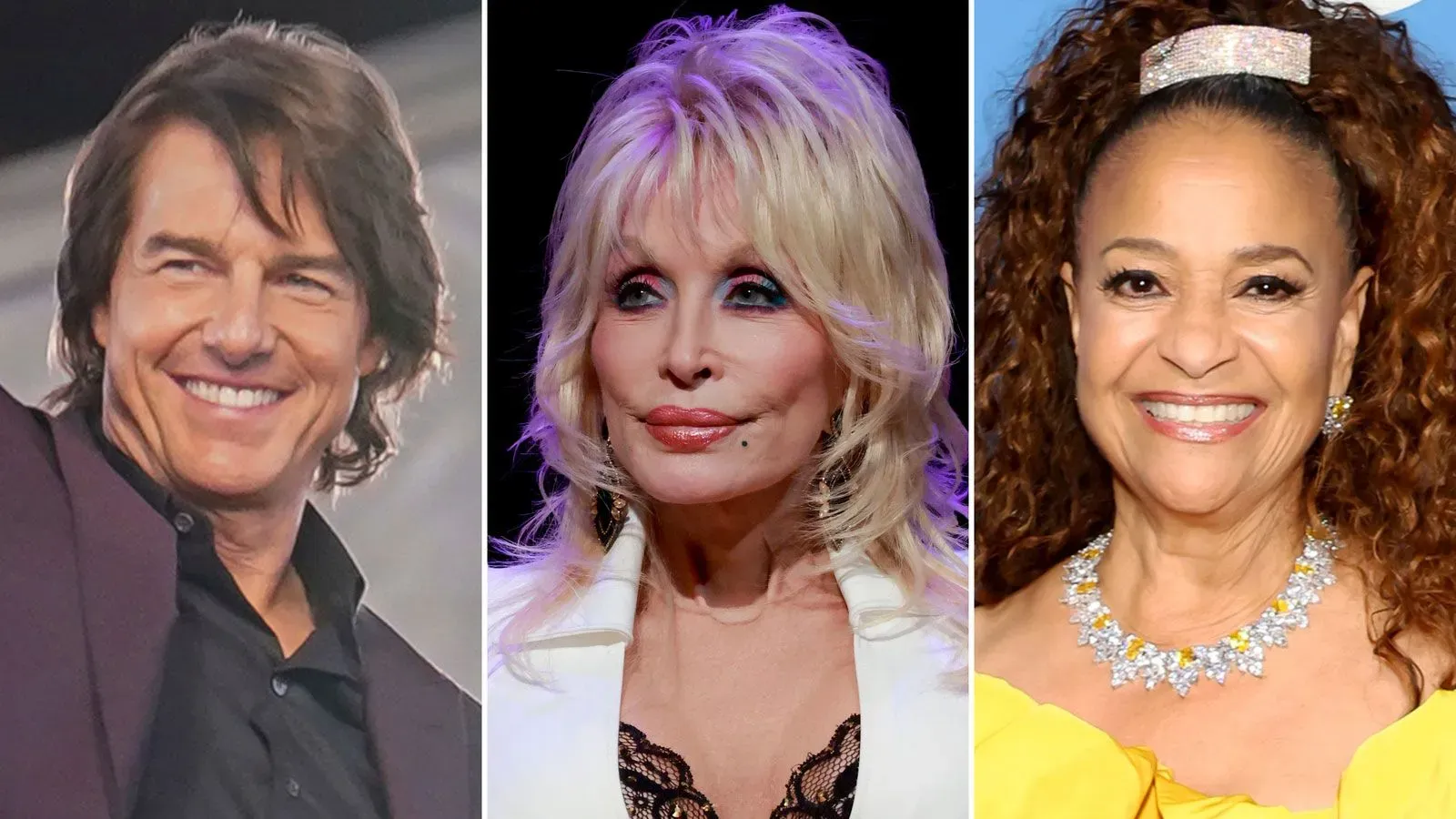 توم كروز ودوللي بارتون وديبي ألين ووين توماس، المكرمون في حفل جوائز المحافظين، يحتفلون بمساهماتهم في السينما.