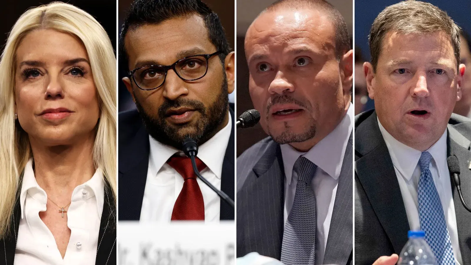 صورة لأربعة مسؤولين بارزين في الحكومة، يتحدثون في جلسة استماع، مع التركيز على قضايا تسريب المعلومات السرية في السياسة الأمريكية.