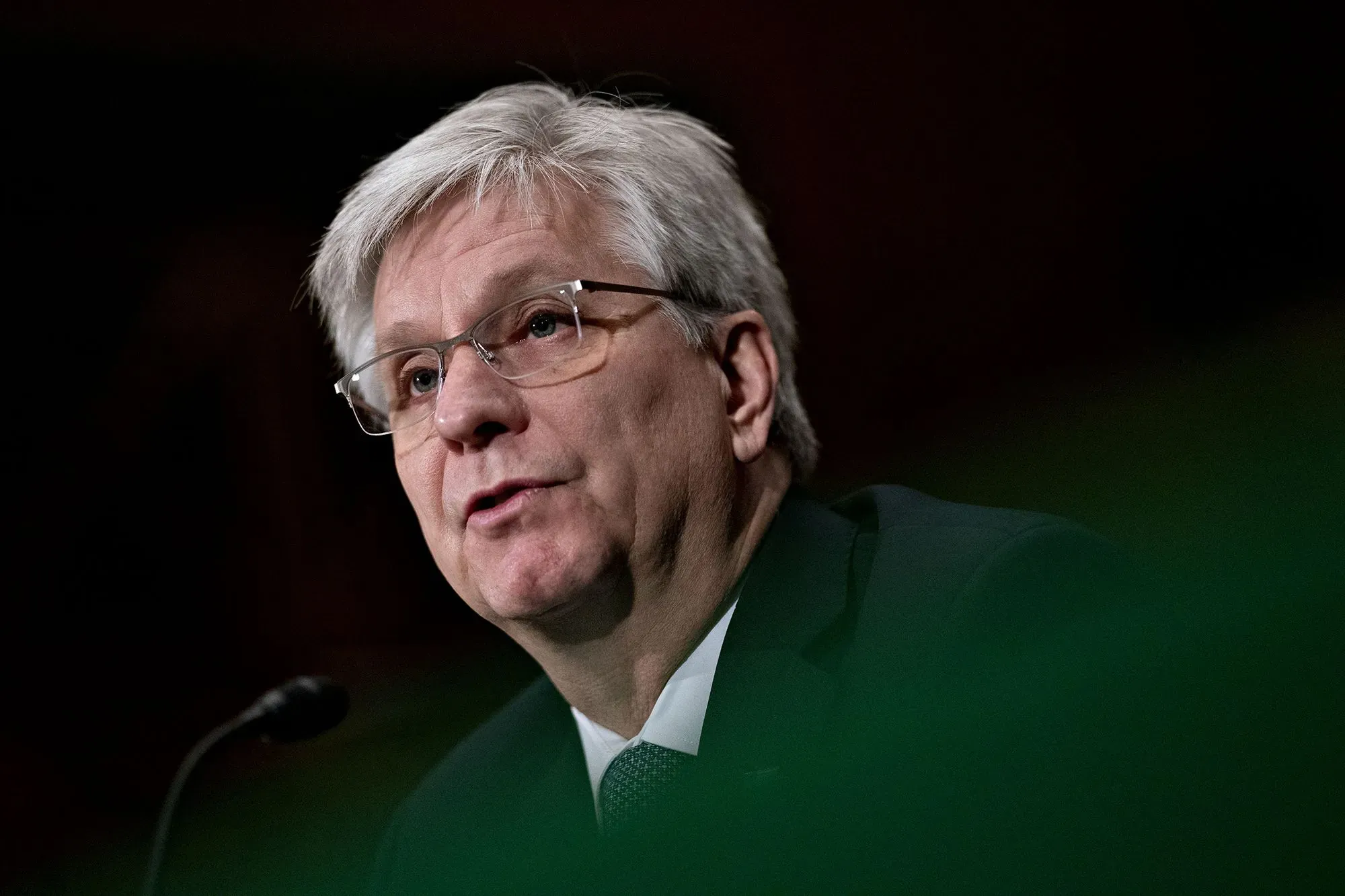 ستيفن ميران، مستشار اقتصادي، يتحدث خلال جلسة استماع، مع التركيز على أهمية اختياره لمنصب في مجلس الاحتياطي الفيدرالي.