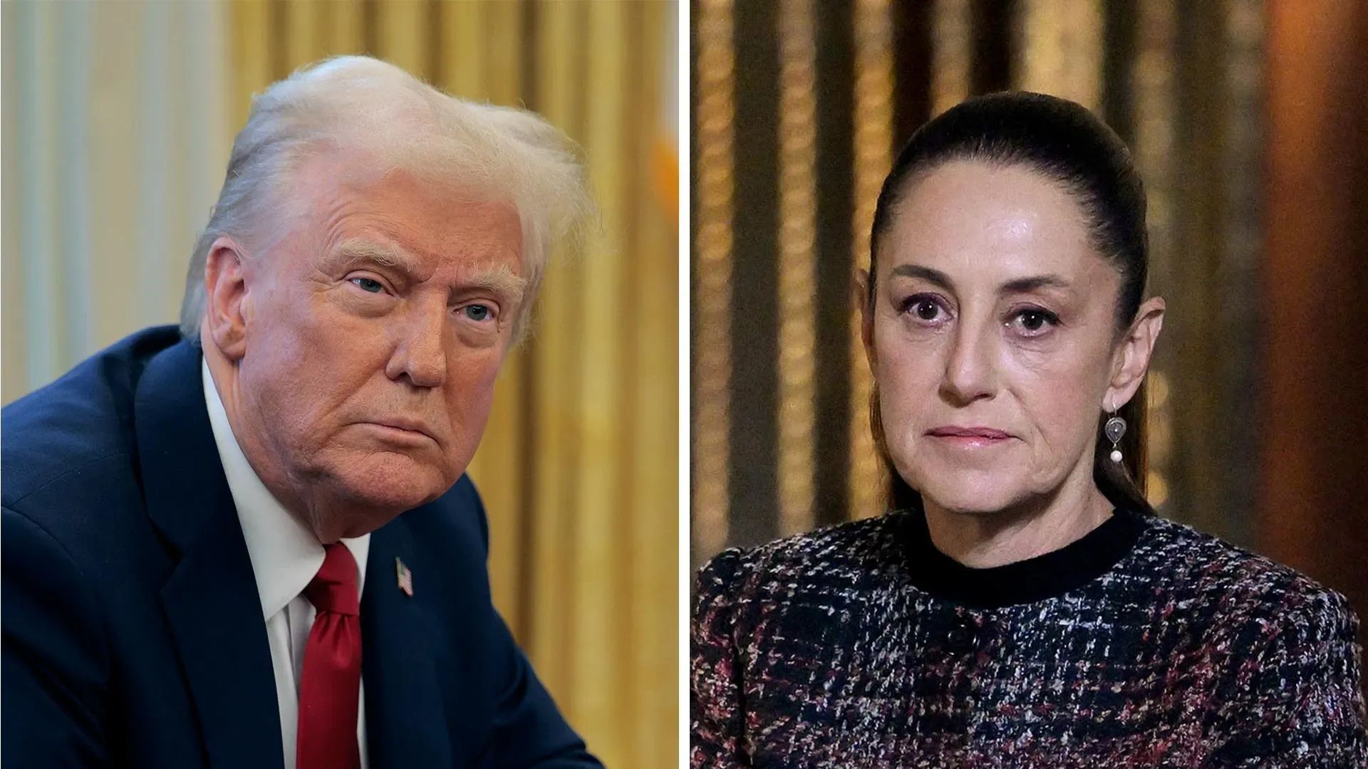 ترامب وشينباوم يتحدثان عن اتفاق لوقف الرسوم الجمركية وتعزيز الأمن على الحدود بين المكسيك والولايات المتحدة.