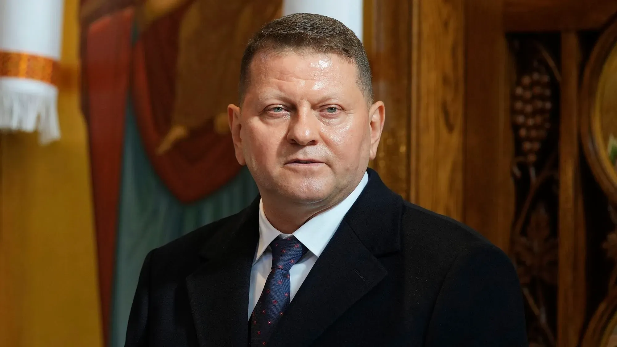 فاليري زالوجني، السفير الأوكراني في المملكة المتحدة، يتحدث في ندوة عن تأثير السياسات الأمريكية على النظام العالمي وأمن أوكرانيا.