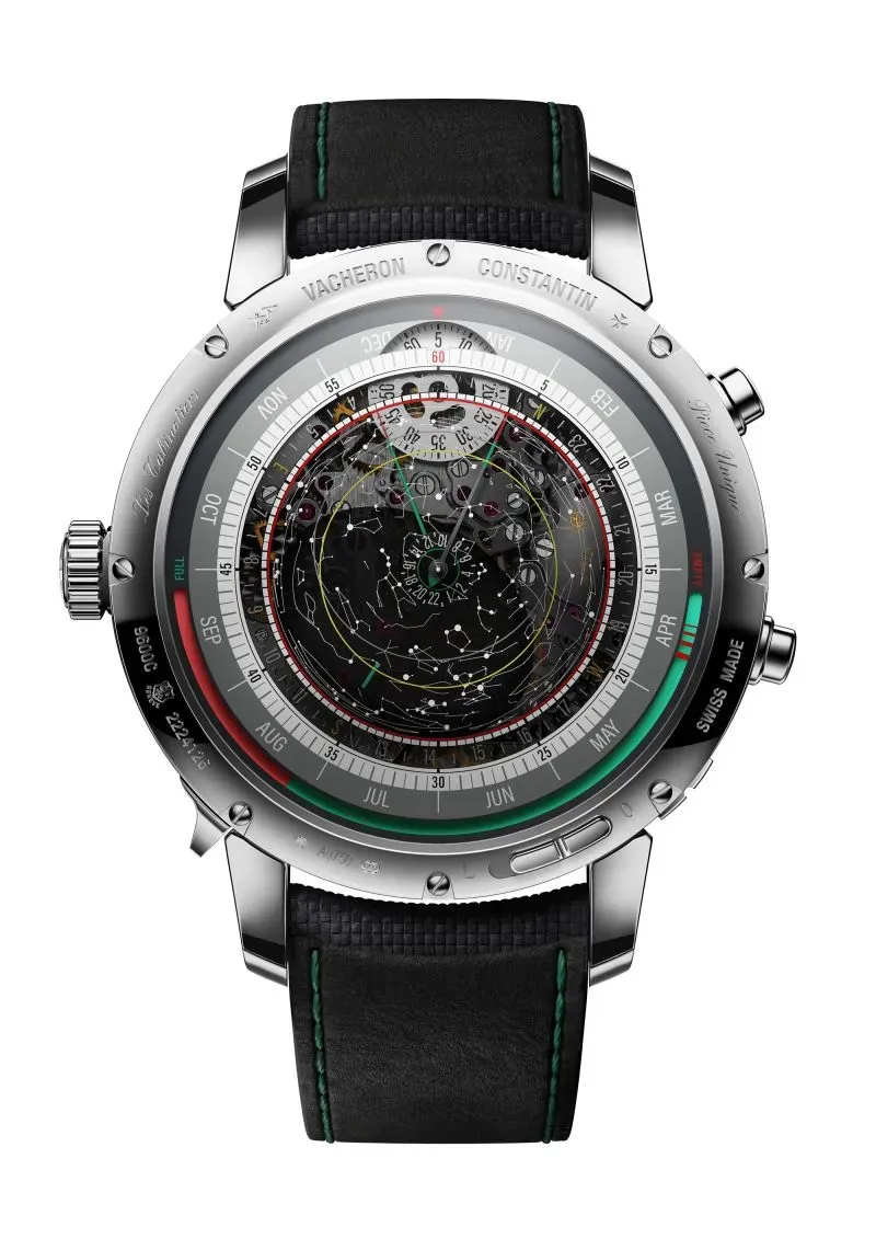 ساعة فاشرون كونستانتين الجديدة تعرض تصميمًا معقدًا يحتوي على 41 تعقيدًا، بما في ذلك وظائف فلكية تتبع موقع الشمس والأبراج.